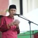 Meski Diguyur Hujan, Upacara Peringatan HUT ke-15 Kabupaten Bolsel Berjalan Khidmat