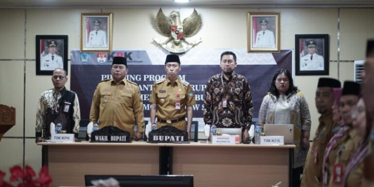 Bupati dan Wabup Bolsel Terima Kunjungan Tim Satgas KPK