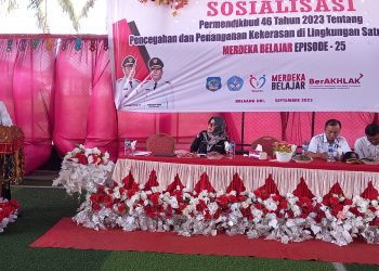 Disdikbud Bolsel Gelar Sosialisasi Permendikbudristek No 46 Tahun 2023 Tentang PPKSP