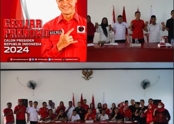 PDI Perjuangan, PPP dan Perindo Bolsel Bentuk Tim Pemenangan Ganjar Pranowo Capres 2024