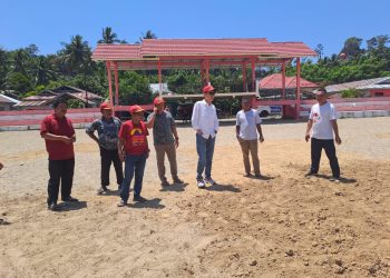 Bupati Iskandar Kamaru Tinjau Sejumlah Pekerjaan Fisik di Wilayah Kecamatan Posigadan