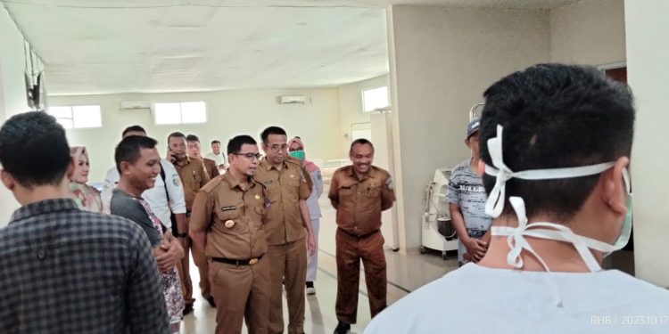 Pj Bupati Bolmut Sirajudin Lasena Tinjau Pelayanan dan Sarana Prasarana RSUD