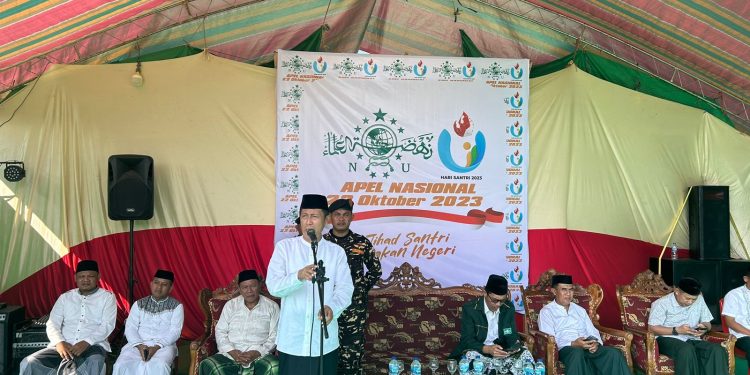 Bupati Bersama PCNU Bolsel Gelar Apel Peringati Hari Santri Nasional 2023