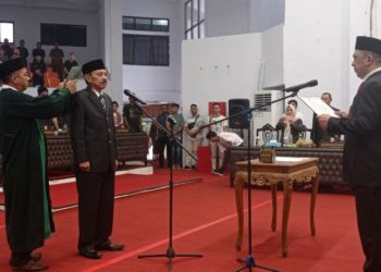 DPRD Kotamobagu Gelar Paripurna PAW, Ishak Sugeha Dilantik Gantikan Almarhum Sukardi Sugeha