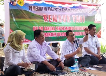 Pj Bupati Bolmut Buka Rembuk Tani Kecamatan Bintauna-Sangkub