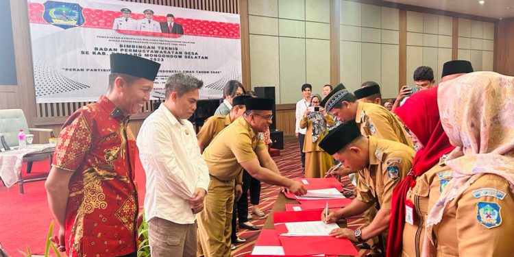 Buka Kegiatan Bimtek BPD, Bupati Bolsel Iskandar Kamaru Tegaskan Hal ini