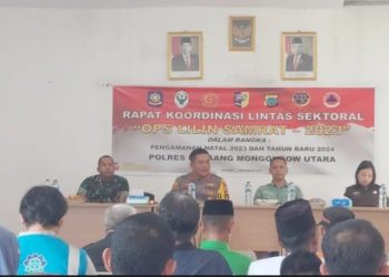 Pastikan Perayaan Nataru Berlangsung Aman dan Nyaman, Polres Bolmut Gelar Rakor Bersama Lintas Sektor