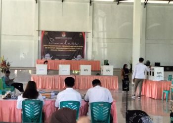 KPU Bolmut Gelar Simulasi Tungsura Pemilu 2024