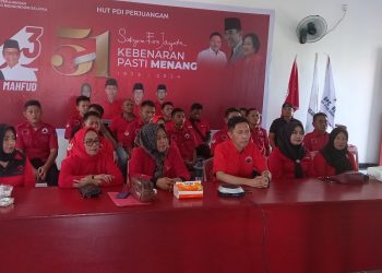 DPC PDI Perjuangan Kabupaten Bolsel Gelar HUT ke-51 PDI Perjuangan