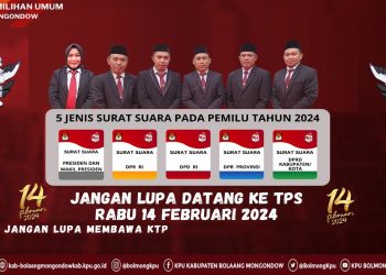 KPU Bolmong Ajak Masyarakat Datang Ke TPS Salurkan Hak Suaranya