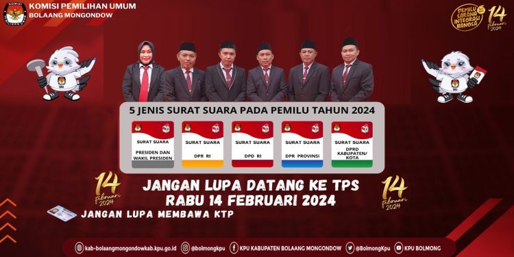 KPU Bolmong Ajak Masyarakat Datang Ke TPS Salurkan Hak Suaranya