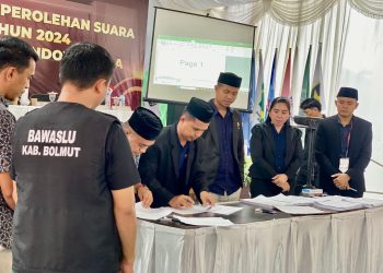 Sah! KPU Bolmut Tetapkan Rekapitulasi Hasil Penghitungan Perolehan Suara Pemilu 2024 Tingkat Kabupaten
