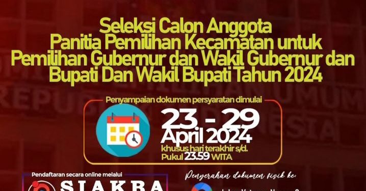 Rekrutmen PPK Pilkada Bolsel 2024 Resmi Dibuka, Intip Persyaratannya