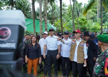 Menteri ATR/BPN-RI Agus Harimurti Yudhoyono Tinjau Lokasi Peruntukan Relokasi Warga Sitaro di Bolsel
