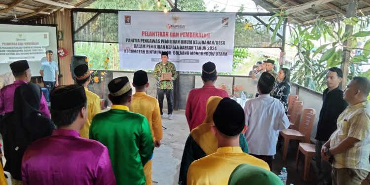 Pakai Baju Adat, PKD Se-Kecamatan Bintauna Resmi Dilantik