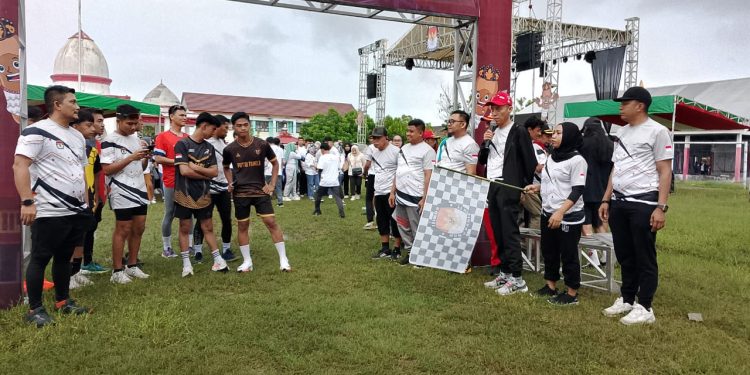 Gelar Fun Run, KPU Bolsel Sosialisasikan Tahapan Pilkada Serentak 2024