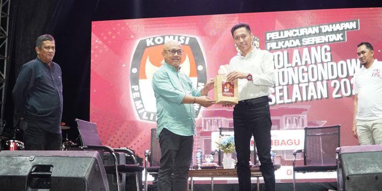 Dalam Peluncuran Tahapan Pilkada Serentak 2024 di Bolsel, Bupati Beri Apresiasi Kepada KPU