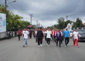 Jelang HUT Ke-16 Bolsel, Pemkab Bolsel Gelar Jalan Sehat dan Senam Zumba