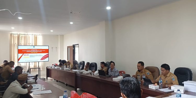 Bapemperda DPRD Bolsel Bersama Eksekutif Bahas 12 Ranperda Inisiatif
