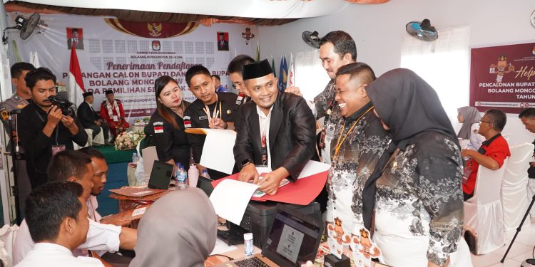 KPU Bolsel Resmi Menerima Pendaftaran Dua Pasangan Cabup-Cawabup Peserta Pilkada Bolsel 2024