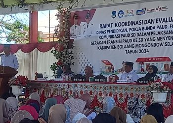 Dihadiri Bupati dan Wabup, Dikbud Bolsel Gelar Rakor dan Evaluasi Pelaksanaan Transisi PAUD ke SD
