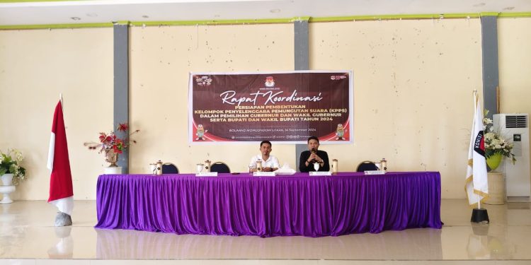 Matangkan Pembentukan KPPS, KPU Bolmut Rakor Bersama PPK dan PPS
