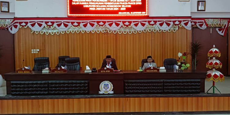 Ditetapkan dalam Paripurna, 3 Fraksi di DPRD Bolsel Terbentuk