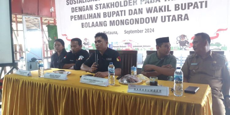 Panwaslu Bintauna Ajak Stakeholder Ikut Serta Awasi Tahapan Pilkada 2024