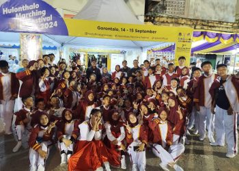 SMPN Molibagu Sabet Juara 2 dalam Kejuaraan Hulonthalo Marching Festival di Gorontalo