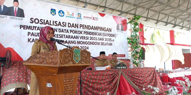 Dikbud Bolsel Gelar Sosialisasi dan Pendampingan Pemutahiran Dapodik 2024