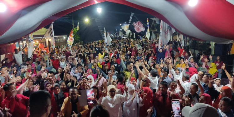 Gelar Kampanye di Matali, NK-STA Disambut Antusias Ribuan Warga