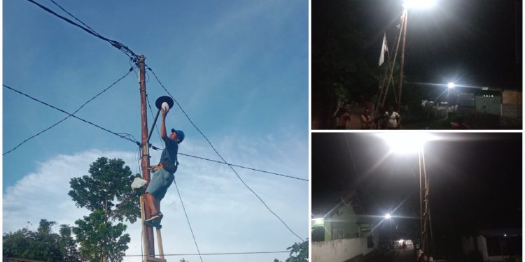 Bantu Penerangan Akses Jalan, Tokmas Kotobangon Ucapkan Terima Kasih Benny Rhamdani