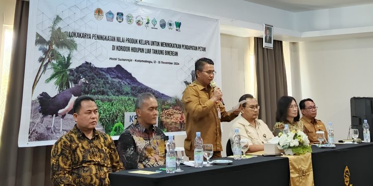 Gandeng WCS dan ICC, Pemkab Bolsel Gelar Lokakarya Dorong Ekonomi Petani Kelapa