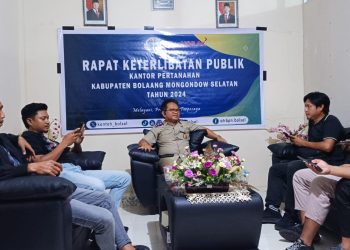 Gelar Rapat Keterlibatan Publik, BPN Bolsel Pastikan 100 Persen Program Terlaksanakan dengan Tuntas