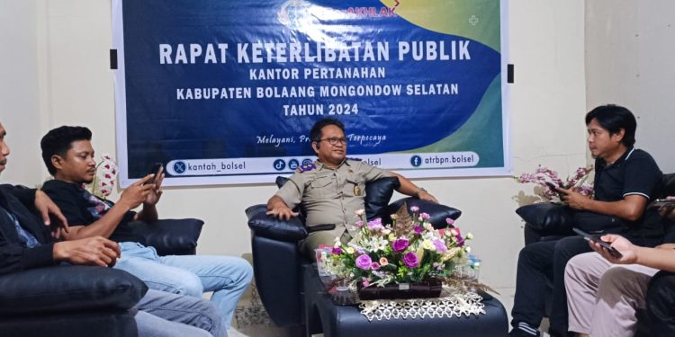 Gelar Rapat Keterlibatan Publik, BPN Bolsel Pastikan 100 Persen Program Terlaksanakan dengan Tuntas