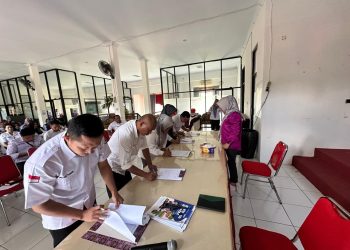 Tingkatkan Akuntabilitas Kinerja Dikbud Bolsel Gelar Penandatanganan Pakta Integritas