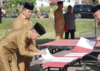 Pemkab Bolsel Gelar Apel Perdana Pasca Libur dan Cuti Bersama Tahun 2025