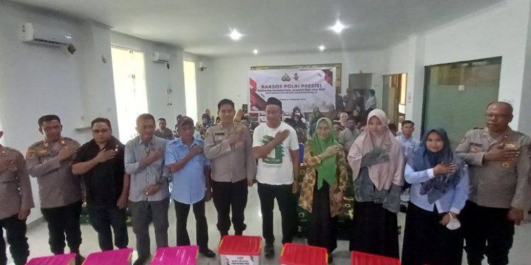 Baksos Polri Presisi, Polres Bolsel Berbagi Berkah Jelang Ramadhan