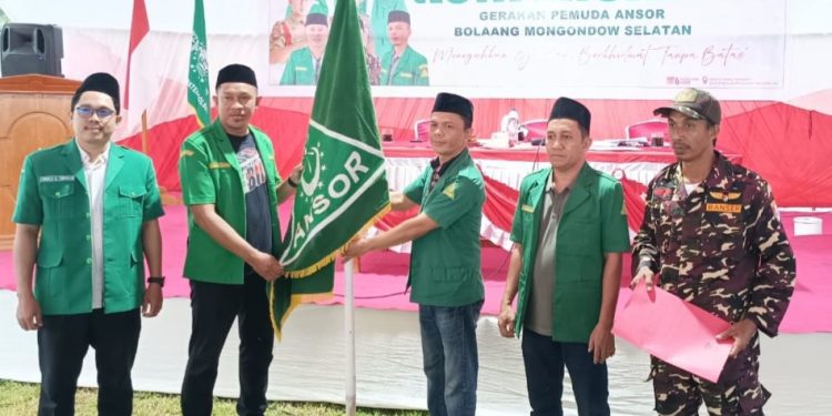 Terpilih Secara Aklamasi, Sahrul Polapa Nahkodai GP Ansor Bolsel