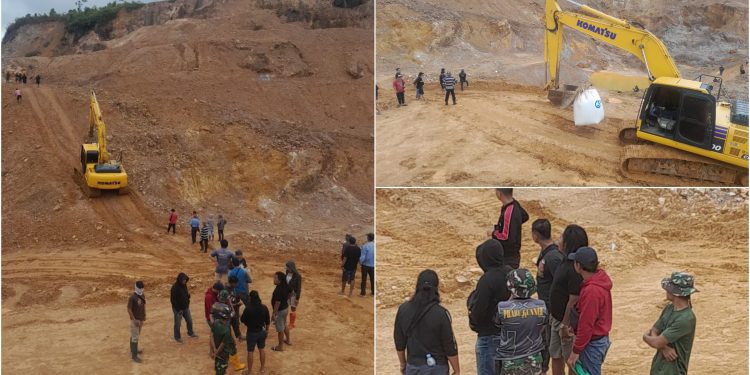 Diduga Aktivitas PETI di Kilo 12 Tobayagan Milik Kunu Makalalang Kembali Beroperasi