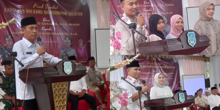 Bupati dan Wabup Hadiri Pisah Sambut Kapolres Bolsel