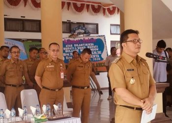 Wabup Dony Lumenta Pimpin Apel Perdana ASN Bolmong