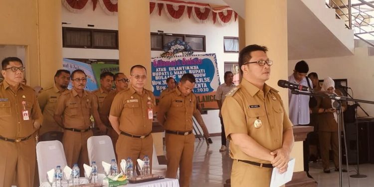 Wabup Dony Lumenta Pimpin Apel Perdana ASN Bolmong