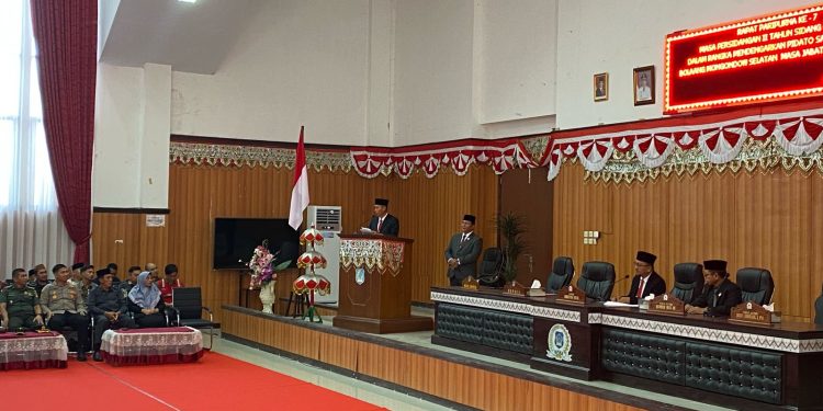 DPRD Bolsel Gelar Paripurna Mendengarkan Pidato Perdana Bupati Pasca Dilantik