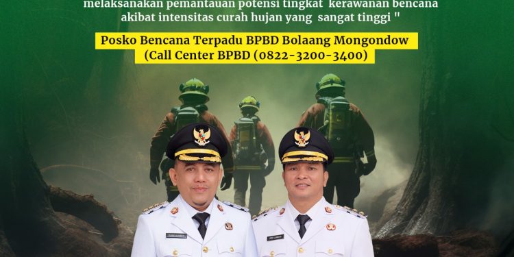Bupati Bolmong Instruksikan Jajarannya Tanggap Bencana