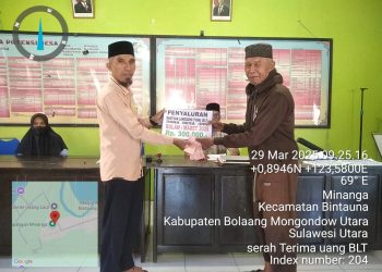 Kades Minanga Salurkan BLT Tahap 1 kepada Warga yang Berhak