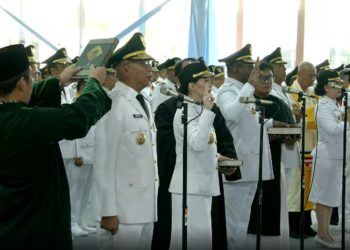 Yusra Alhabsyi dan Dony Lumenta Resmi Dilantik Presiden Prabowo Sebagai Bupati dan Wabup
