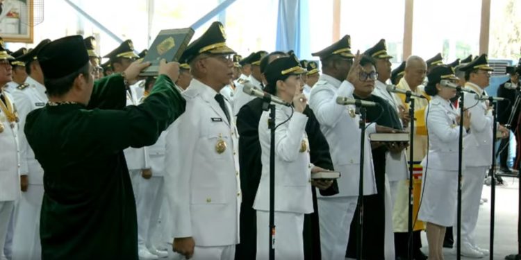 Yusra Alhabsyi dan Dony Lumenta Resmi Dilantik Presiden Prabowo Sebagai Bupati dan Wabup