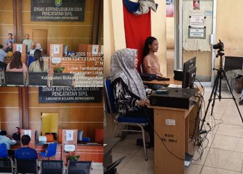 Walau Masih Libur, Disdukcapil Bolmong Mulai Buka Pelayanan