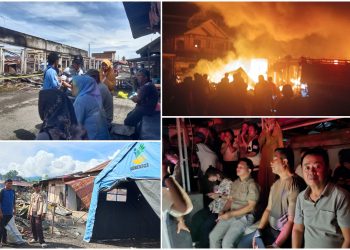 Kerugian Kebakaran Pasar Lolak Ditaksir Capai Rp 1,7 Miliar